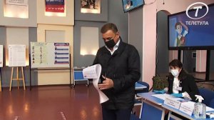 Алексей Дюмин проголосовал на участке «Герои России»