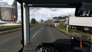 Первый раз на автобусе в Truckers mp!