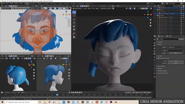 Моделинг волос под стоп-моушн смотреть онлайн