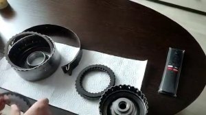 Барабан реверс, овердрайв, фрикционы и стальные диски. Mazda 6 GH  акпп FNR5