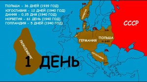 Сколько дней продержались европейские страны против Германии на старте Второй мировой войны