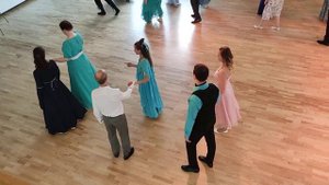 Контрданс Белая (черная) лошадка, бал Небесная глубина 01.07.2023. Клуб Перекрёсток времён.