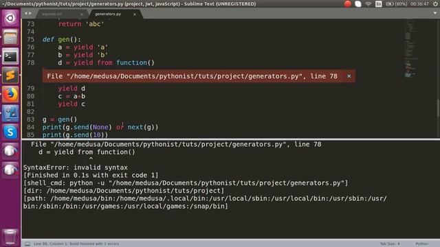 Generator in Python Tutorial in Tamil part 2 | TAMIL Pythonista