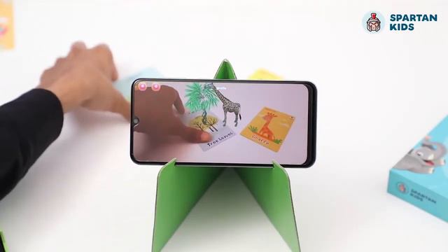 How to use Animal AR 3D Safari Flashcards | Spartan Kids | www.kidspartan.com