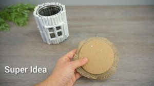 Новогодний Домик из Деревянных Веточек своими руками