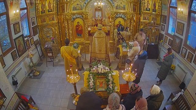 Божественная литургия в день памяти апостола Андрея Первозванного (видеокамера №1) смотреть онлайн