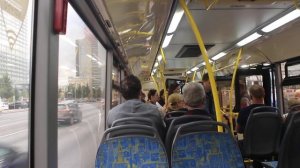 По Новому Арбату - из центра Москвы едем на Кутузовский проспект на автобусе М2