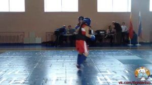 Ушу-саньда г.Тверь 14.10.2017 Лебедев Вадим свой первый бой. Победа