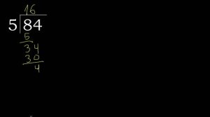 Dividir 84 entre 5 division inexacta con resultado decimal de 2 numeros con procedimiento