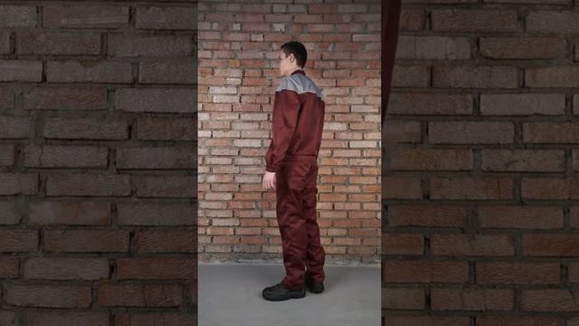 КОС591-203 Костюм мужской "Рейнир" бордовый с серым смотреть онлайн