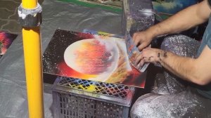 Как нарисовать красивую картину за 5 мин. Painting in 5 minutes