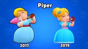 ЭВОЛЮЦИЯ БРАВЛЕРОВ В BRAWL STARS! КАК МЕНЯЛИСЬ МОДЕЛЬКИ БРАВЛЕРОВ 2017 VS 2020