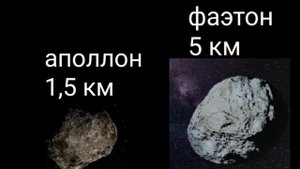 сравнение размеров астероидов!