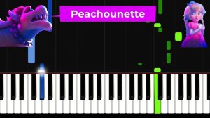 Bowser - Peaches | The Super Mario Bros Movie Piano Tutorial avec paroles