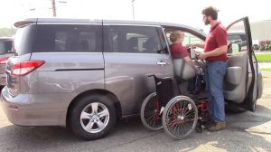 Nissan Quest 2011 to Present exterior view of exit with a Multi-Lift and Speedy-Bar ^