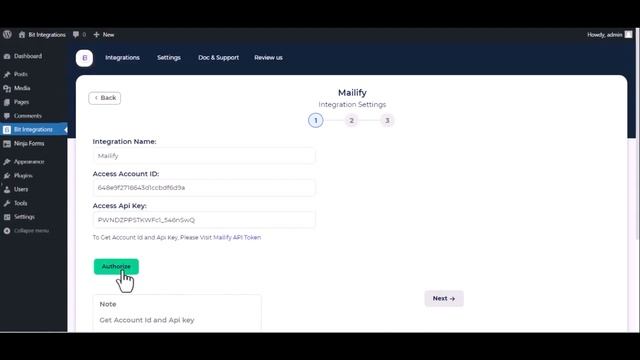 (Free) Integrating Ninja Forms with Sarbacane (Mailify) | Step-by-Step Tutorial | Bit Integrations