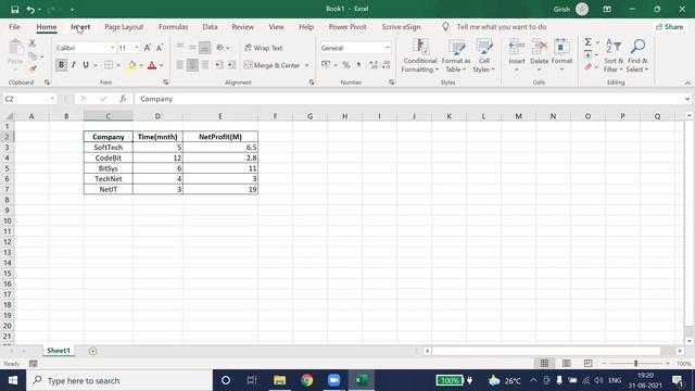 How to generate 3D Column Graph in Excel