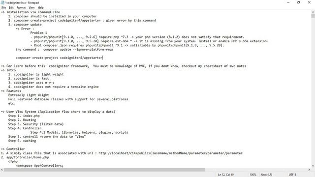 How to install Codeigniter 4 with composer || 100% All Error Fixed 2022