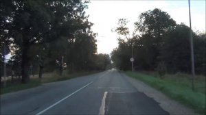 Автобус Рига, 11 с гаража - Abrenes - Suži  (вид из кабины ) 2013г 4x