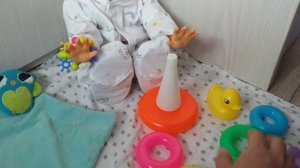 Ляли/КАК МАМА играет с Куклой Зое с пирамидкой 🥳