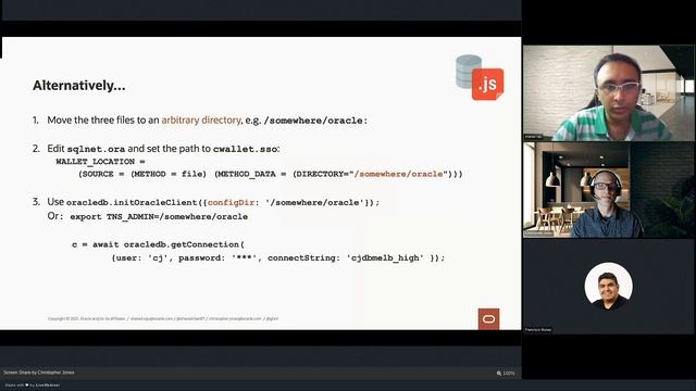 Creating and Configuring Node.js Applications for Oracle Database by Christopher Jones