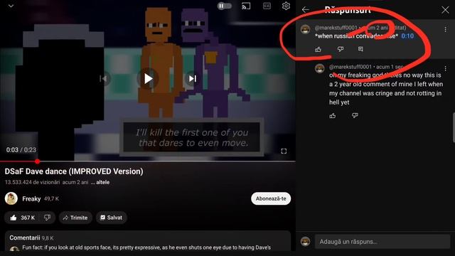 no way I just found a 2 year old comment of mine смотреть онлайн