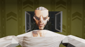 мужик кайфует под музыку