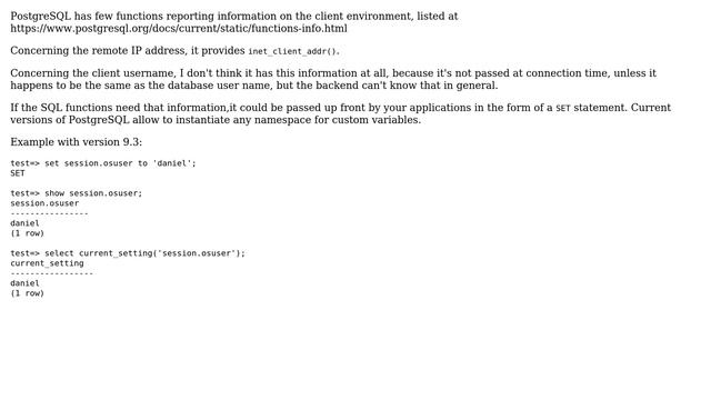 Databases: How to get OS user in Postgres? (2 Solutions!!) смотреть онлайн