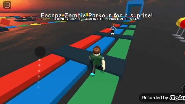 проходим паркур с Катей зомби в роблоксе в ROBLOX!!! смотреть онлайн