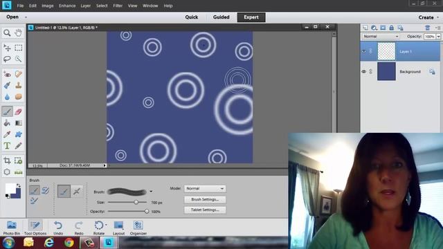 How to Create your Own Digital Scrapbook Papers Using Brushing in Photoshop Elements смотреть онлайн