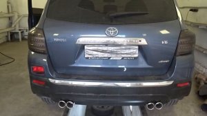 Разводка выхлопной системы на Toyota Highlander (+звук, спорт каты)