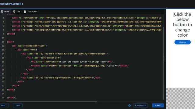 ccbp | Arrays and Objects | Coding Practice 4 | Random Color Generator