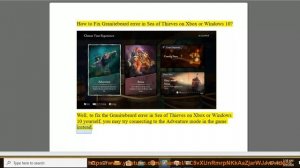 Fix Granitebeard error in Sea of Thieves on Xbox or Windows 10