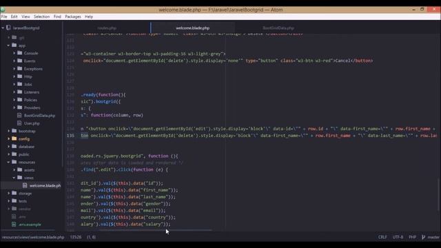 How to implement BootGrid plugin in Laravel - Code Explanation || Just Laravel