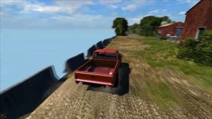 BeamNG DRIVE - 900Hp Drag PICKUP Crash Testing CLIFF 2.0