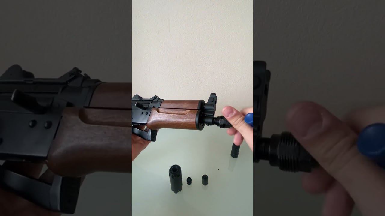 Как поставить трассер на страйкбольный привод АКСУ #shorts смотреть онлайн