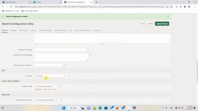 Search Configurations in Oracle APEX смотреть онлайн