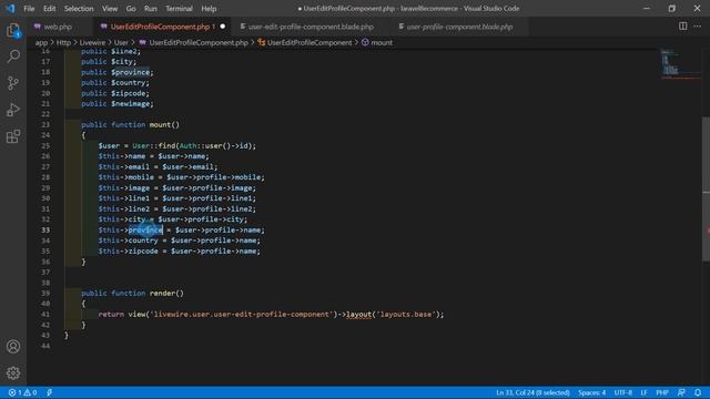 Laravel 8 E-Commerce - Update User Profile