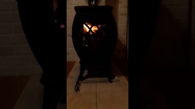 Печь Бахта. Топка брикетами.
