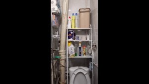 Стеллаж над унитазом - что надо учесть ? Алиска  забавно играет.