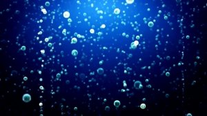 Синий видео фон с пузырьками / Blue video background with bubbles