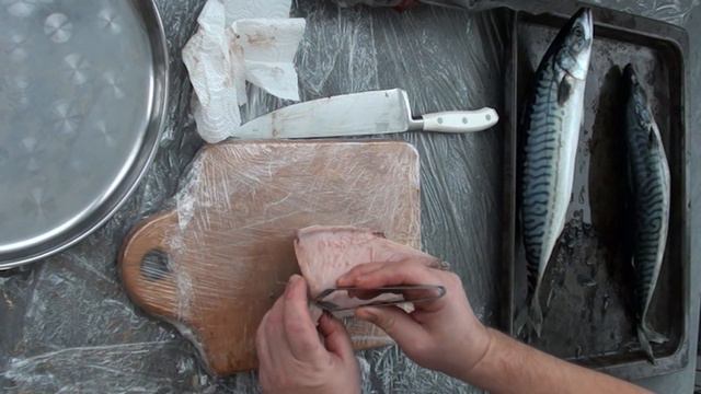 Скумбрия разделка на филе, готовка. Раньше я её не любил.