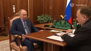Владимир Путин провёл встречу с главой Республики Ингушетия Махмудом-Али Калиматовым