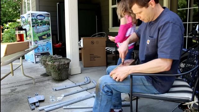 Costco Pool Setup: Bestway Oval Pool смотреть онлайн