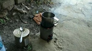 Походная печка из консервной банки