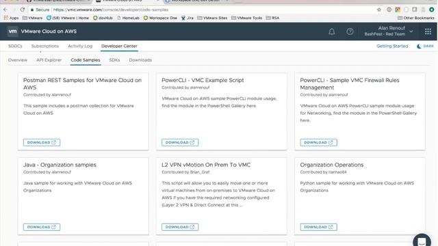 VMware Cloud on AWS Developer Dive
