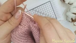 Шапка. Шапка с узором ложная коса. Подробный мастер- класс.?