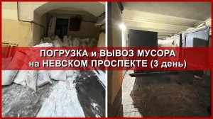 Вывоз мусора на Невском. День 3. 1 машина.