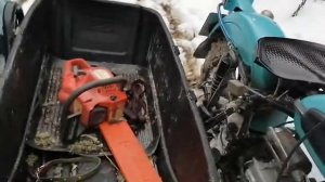 Мотоцикл с двигателем от мотоблока.