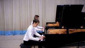 Р.Шуман - Этюд в форме канона №4 Ля бемоль мажор ор.56 переложение К.Дебюсси для 2 ух фортепиано